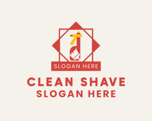 Sanitation Broom Cleaning  logo design