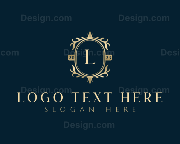 Elegant Floral Leaves Logo