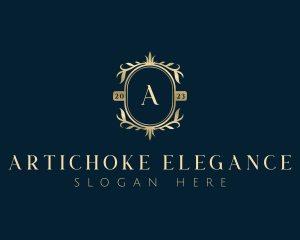 Elegant Floral Leaves logo design