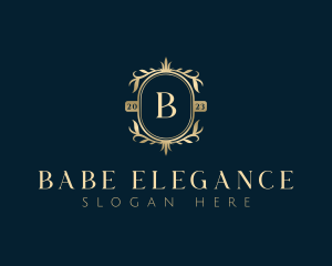 Elegant Floral Leaves logo design