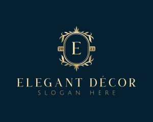 Elegant Floral Leaves logo design