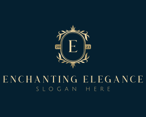 Elegant Floral Leaves logo design