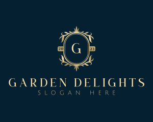 Elegant Floral Leaves logo design