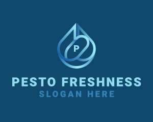 Abstract Water Droplet logo design