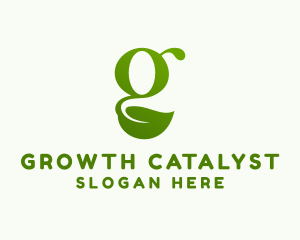 Eco Plant Letter G logo design