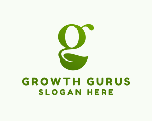 Eco Plant Letter G logo design