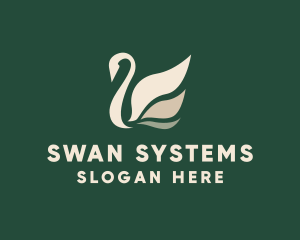 Organic Swan Bird logo