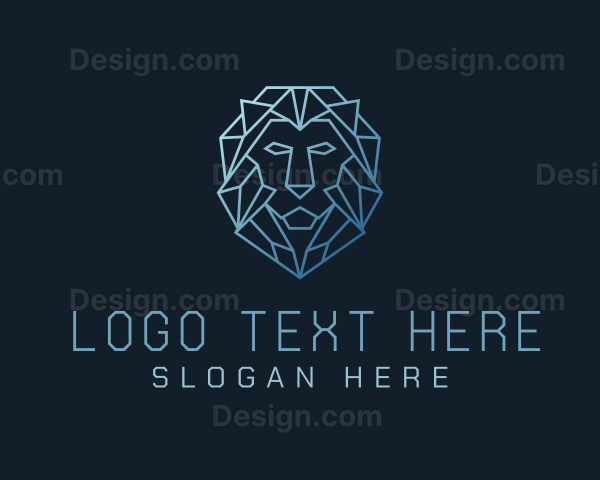 Geometric Lion Business Logo