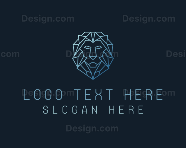 Geometric Lion Business Logo