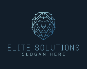 Geometric Lion Business logo