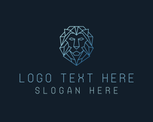 Geometric Lion Business logo