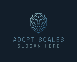 Geometric Lion Business logo design