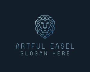 Geometric Lion Business logo design