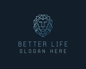 Geometric Lion Business logo design