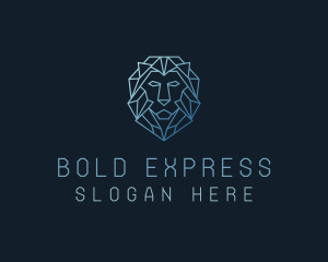 Geometric Lion Business logo design