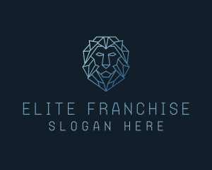 Geometric Lion Business logo design