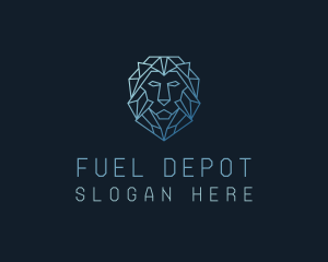 Geometric Lion Business logo design