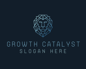 Geometric Lion Business logo design