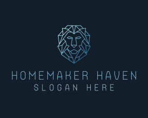 Geometric Lion Business logo design