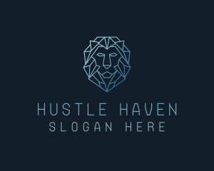 Geometric Lion Business logo design