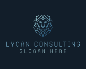 Geometric Lion Business logo design