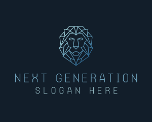 Geometric Lion Business logo design