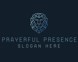 Geometric Lion Business logo design