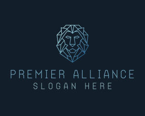 Geometric Lion Business logo design