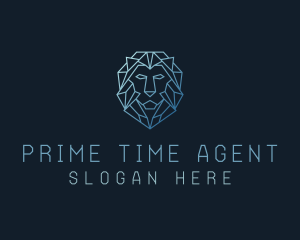 Geometric Lion Business logo design