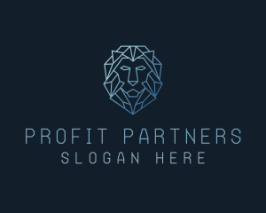 Geometric Lion Business logo design