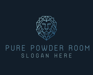 Geometric Lion Business logo design