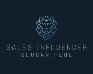 Geometric Lion Business logo design