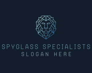 Geometric Lion Business logo design