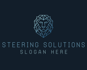 Geometric Lion Business logo design