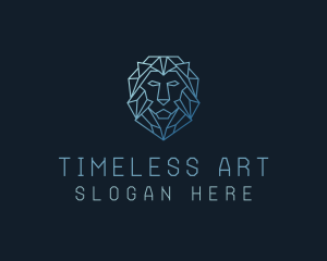 Geometric Lion Business logo design