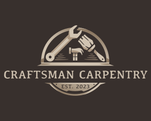 Carpenter Renovation Tools logo design