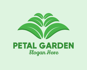 Green Organic Leaves logo design