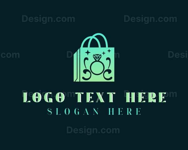 Shopping Jewelry Bag Logo