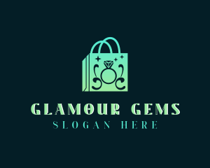 Shopping Jewelry Bag logo design