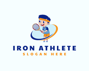 Kid Tennis Sports logo design