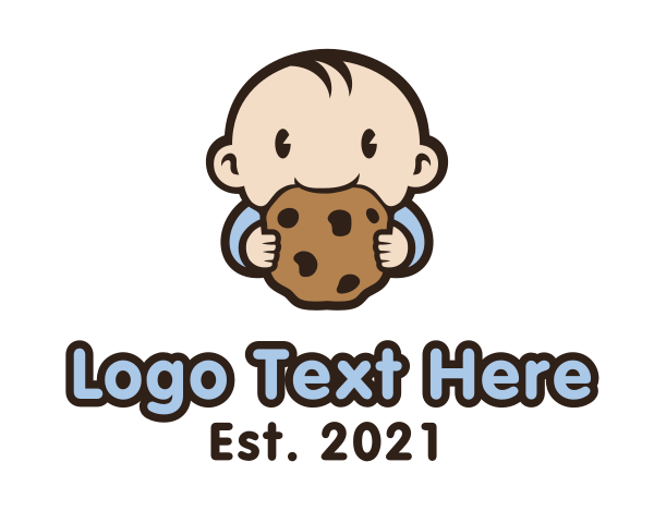 Chocolate Chip Cookie logo example 2