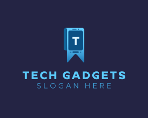 Phone Ribbon Gadget logo design