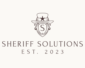 Sheriff Cowboy Hat logo design