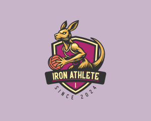 Athletic Volleyball Kangaroo logo design