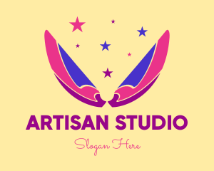 Pixie Fairy Magic Wings logo design