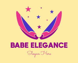 Pixie Fairy Magic Wings logo design