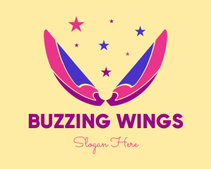 Pixie Fairy Magic Wings logo design