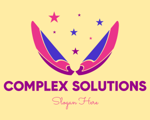 Pixie Fairy Magic Wings logo design