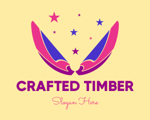 Pixie Fairy Magic Wings logo design