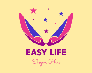 Pixie Fairy Magic Wings logo design